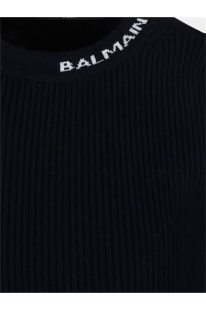 black viscose dress BALMAIN PARIS KIDS | BV1A80Z2358930AG